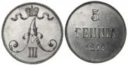 5 pennia 1892 year