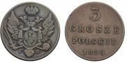 3 grosze 1828 year