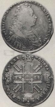 1 rouble 1728 year