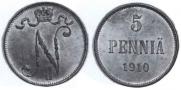 5 pennia 1910 year