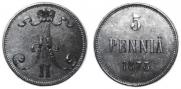 5 pennia 1873 year