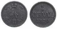 1 penni 1870 year