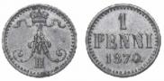 1 penni 1870 year