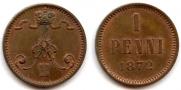 1 penni 1872 year