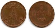 5 pennia 1865 year