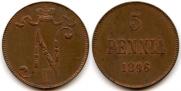 5 pennia 1896 year