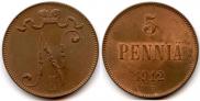 5 pennia 1912 year