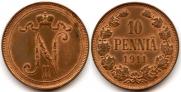 10 pennia 1911 year