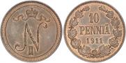 10 pennia 1911 year