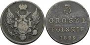 3 grosze 1829 year