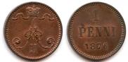 1 penni 1876 year