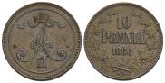 10 pennia 1866 year