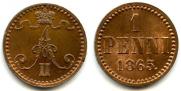 1 penni 1865 year