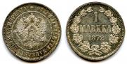 1 markka 1872 year