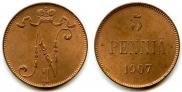 5 pennia 1907 year