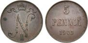 5 pennia 1905 year