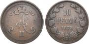 10 pennia 1876 year