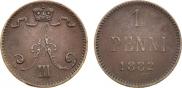 1 penni 1882 year