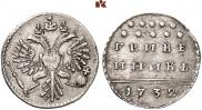 Grivennik 1732 year