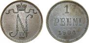 1 penni 1904 year