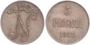 5 pennia 1907 year