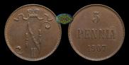 5 pennia 1907 year