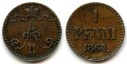 1 penni 1864 year