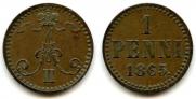 1 penni 1865 year