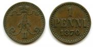 1 penni 1870 year