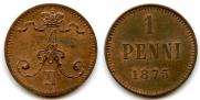 1 penni 1875 year