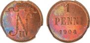 1 penni 1904 year