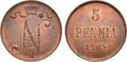 5 pennia 1905 year