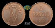 5 pennia 1911 year