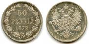 50 pennia 1872 year