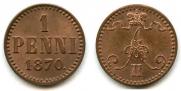 1 penni 1870 year