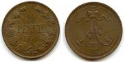 10 pennia 1876 year