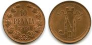 10 pennia 1908 year