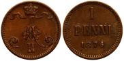 1 penni 1876 year