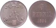 5 pennia 1892 year