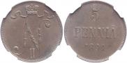 5 pennia 1899 year