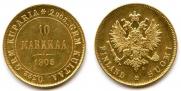 10 markkaa 1905 year