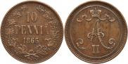 10 pennia 1866 year