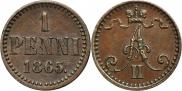 1 penni 1865 year