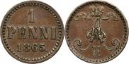 1 penni 1865 year