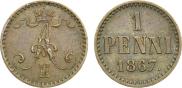 1 penni 1867 year