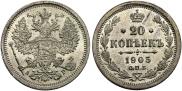 20 kopecks 1905 year