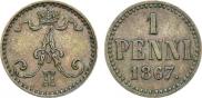 1 penni 1867 year