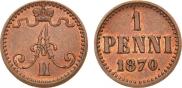 1 penni 1870 year