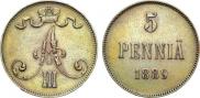 5 pennia 1889 year