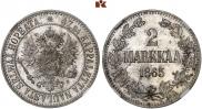 2 markkaa 1865 year